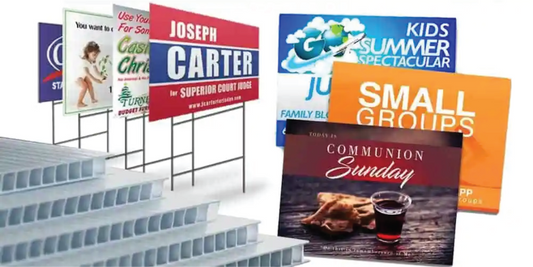Custom Full-Color Yard Signs With Stakes