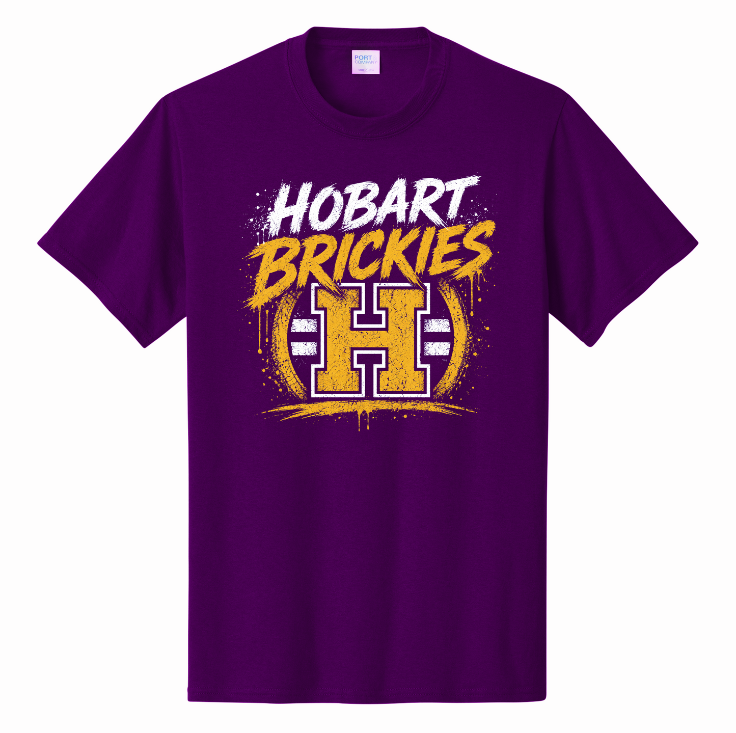 Custom School Spirit Grunge T-Shirt