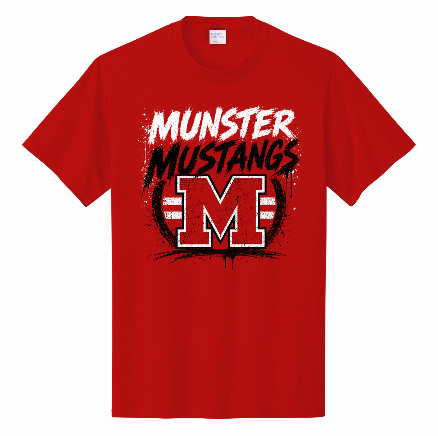 Custom School Spirit Grunge T-Shirt