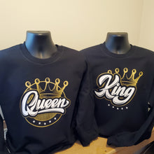 Load image into Gallery viewer, King and Queen Couples Shirt Set
