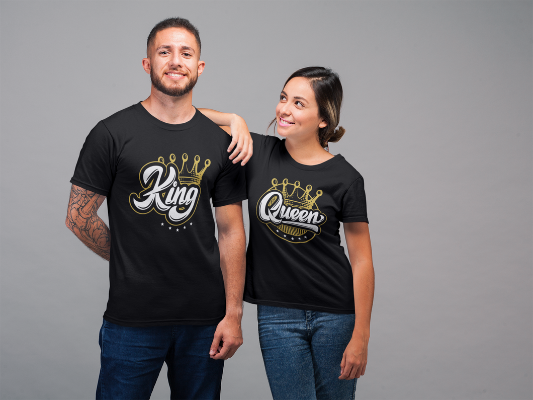 King and Queen Couples Shirt Set